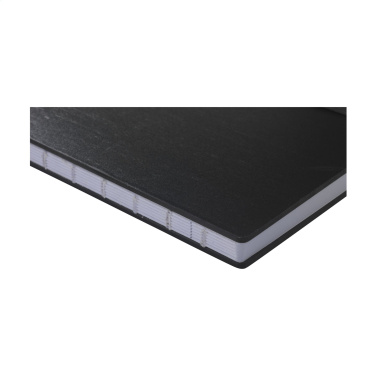 Logotrade liikelahja mainoslahja kuva: Bamboo Journal Naked Spine Paper Notebook Musta A5