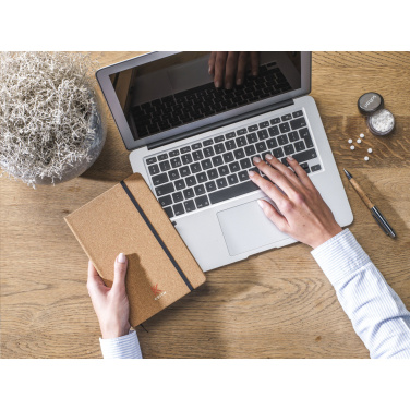 Logotrade mainoslahja ja liikelahja kuva: CorkNote A5 Paperinen muistivihko