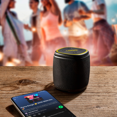 Logo trade mainoslahjat tuotekuva: Bluetooth-kaiutin HERMON Schwarzwolf