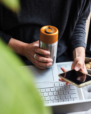 Logotrade mainostuotet kuva: Musta+Blum-eristetty matkamuki ruostumatonta terästä