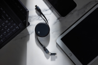 Logotrade liikelahjat kuva: Terra RCS 240W kierrätysalumiini 2 in 1 vetokaapeli