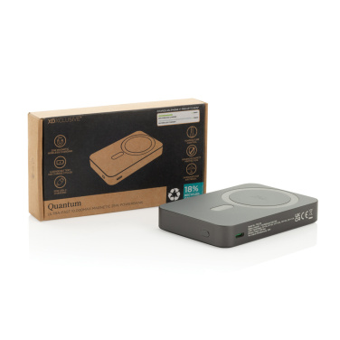 Logo trade liikelahja mainoslahja tuotekuva: Quantum ultra-nopea 10 000 mAh magneettinen 25 W powerbank.
