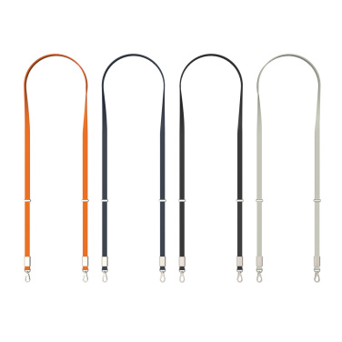 Logotrade mainostuotet kuva: Nivo RCS-kierrätetty PET crossbody-kaulanauha