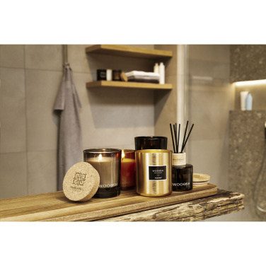 Logotrade dovana nuotrauka: „Wooosh“ kvepianti tikrosios medienos žvakė