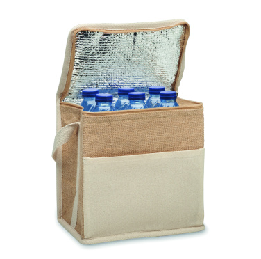 Logotrade dovana nuotrauka: Džiuto ir drobės šaldymo krepšys 3L