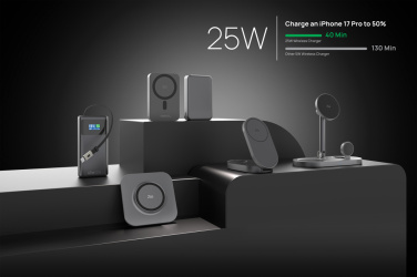 Logotrade dovana nuotrauka: „Quantum RCS“ itin greita 10 000 mAh magnetinė 25 W išorinė baterija