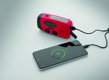 Logotrade ziemassvētku dāvanas foto: Pārnēsājams radio SOS ar LED lukturīti