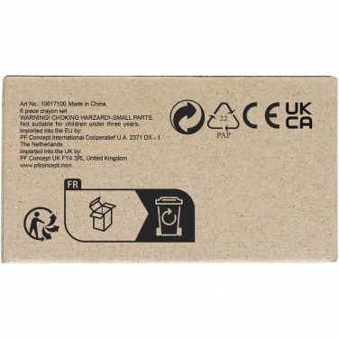 Логотрейд pекламные cувениры картинка: Набор из 6 восковых карандашей