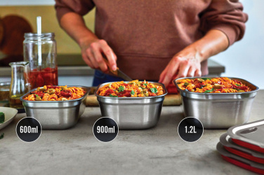 Логотрейд pекламные подарки картинка: Черный + Blum набор из 3-х контейнеров для хранения еды (маленький, средний, большой)