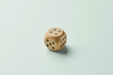 Логотрейд pекламные продукты картинка: Schima wooden dice 3cm dia