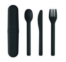 Cutlery set and case in PLA