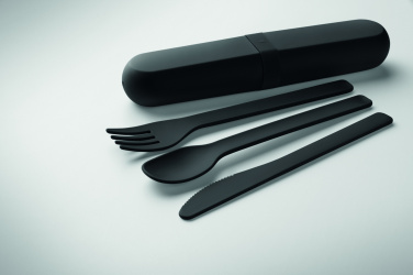 Логотрейд pекламные cувениры картинка: Cutlery set and case in PLA
