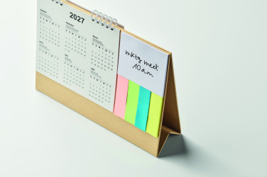 Логотрейд pекламные подарки картинка: Desk calendar with memo pad