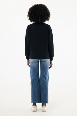 Логотрейд бизнес-подарки картинка: Свитер IQONIQ Elgon из переработанного хлопка с застежкой-молнией на четверть дюйма