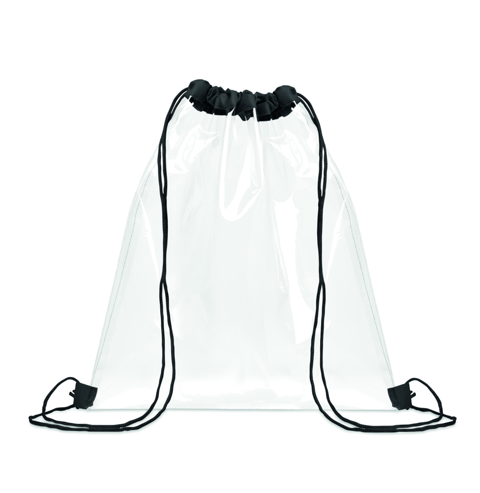 Логотрейд бизнес-подарки картинка: Transparent drawstring bag