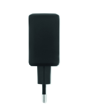 Логотрейд pекламные подарки картинка: EU 2-pole wall adapter/charger