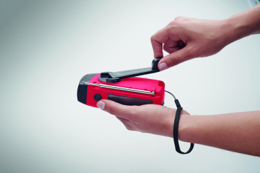 Лого трейд pекламные cувениры фото: Portable radio SOS with LED torch