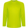 Montecarlo långärmad sport t-shirt för barn, Fluor Gul