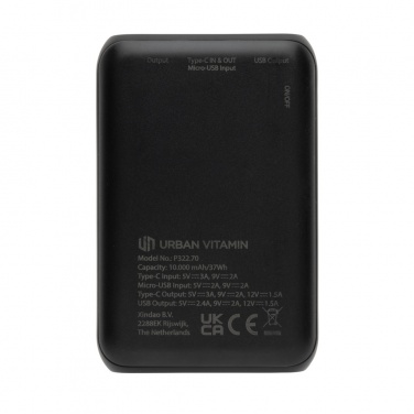 Logotrade reklamprodukter bild: Urban Vitamin Alameda 10.000 mAh 18W PD powerbank