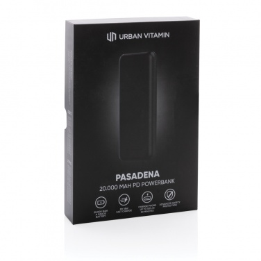 Logotrade profilprodukter bild: Urban Vitamin Pasadena 20.000 mAh 18W PD powerbank