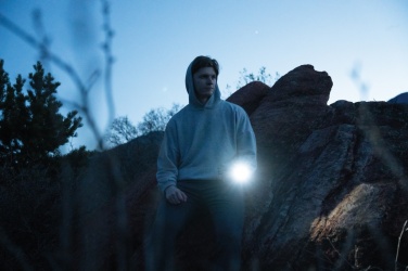 Logotrade presentreklam bild: Lucid 5W ficklampa RCS certifierad återvunnen plast & bambu