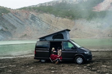 Logotrade presentreklam bild: Fleece filt med sherpafoder