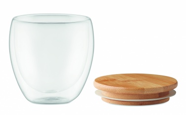 Logotrade kampanjprodukter bild: Glas/Mugg dubbelvägg 250ml Hamburg