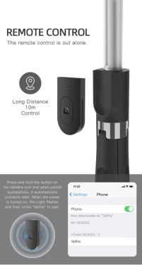 Logotrade reklamprodukter bild: Selfiesticka med stativ, K06