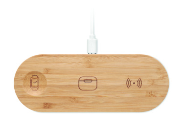 Logotrade presentreklam bild: 3 i 1 15W trådlös laddare