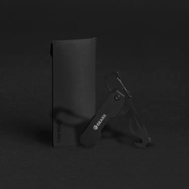 Logotrade reklamprodukter bild: Gear X hopfällbart EDC-verktyg med karbinhake