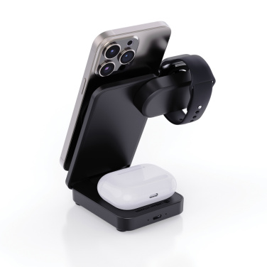 Logotrade reklamprodukter bild: Urban Vitamin Arcadia RCS rplastic 15W 3i1 magnetisk laddare