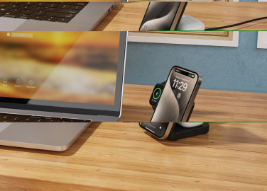 Logotrade profilreklam bild: Urban Vitamin Arcadia RCS rplastic 15W 3i1 magnetisk laddare