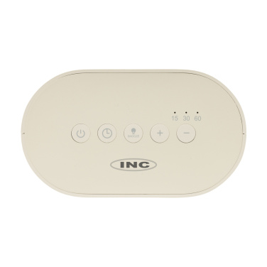 Logotrade kampanjprodukter bild: LumaRise RCS väckarklocka med vitt brus tillverkad av  plast