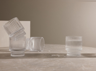 Logotrade kampanjprodukter bild: VINGA York tumbler glas, 4-pack