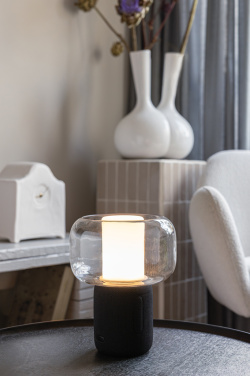 Logotrade profilreklam bild: Lux 10 W högtalarlampa i återvunnen plast